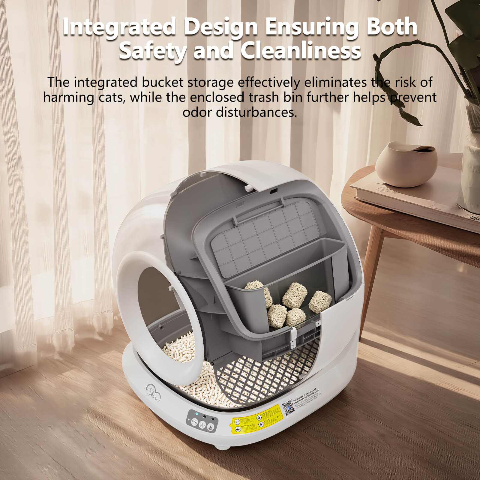2026 New 78L Smart Automatic Cat Litter Box Electric Self-Cleaning Pet Cat Toilet with App Control Arenero Para Gatos Automatico