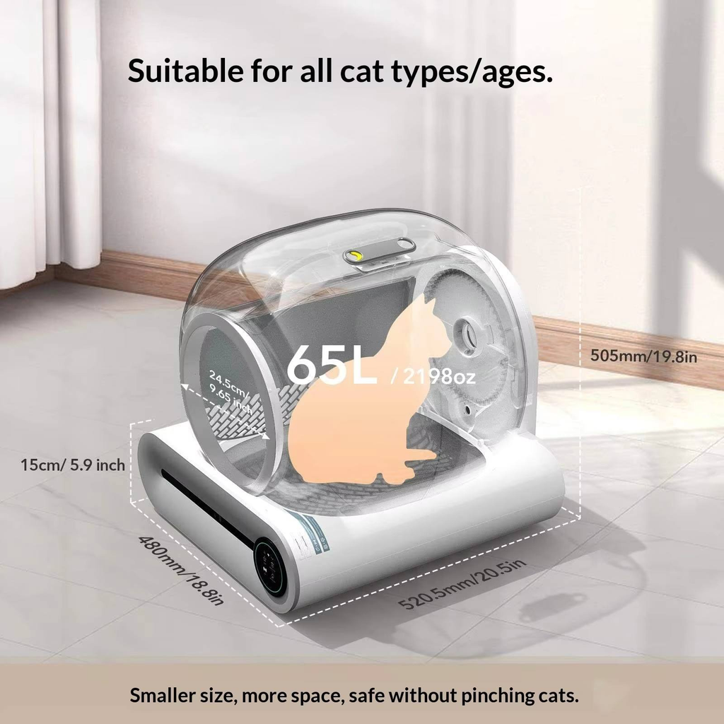T-Pro EU Warehouse Automatic Cat Litter Box Auto Litter Machine