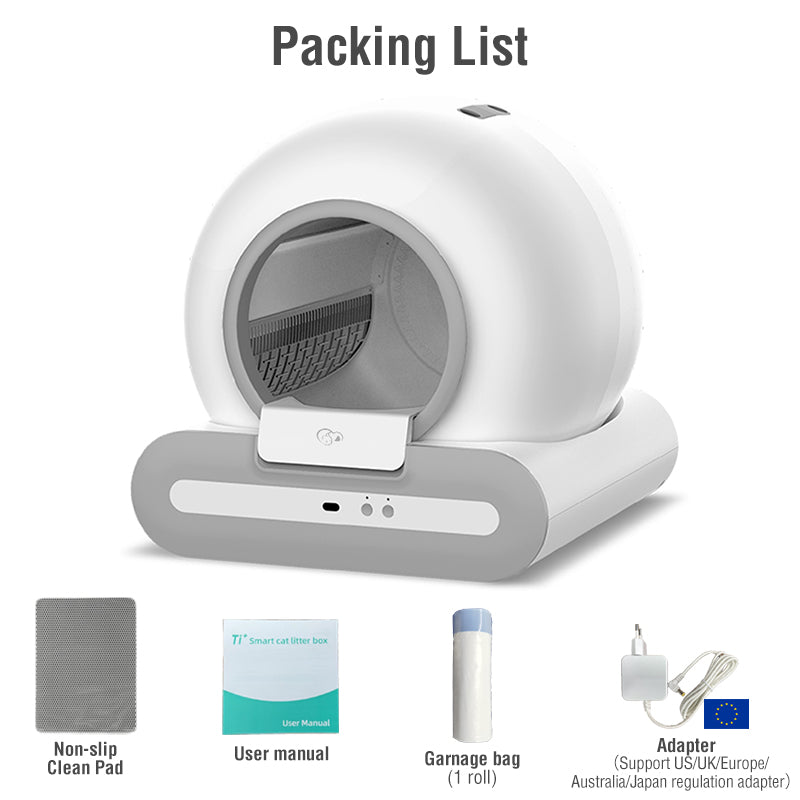T1+ Automatic Self-Cleaning Cat Litter Box Auto Smart Litter Machine