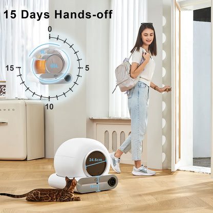 T-Pro EU Warehouse Automatic Cat Litter Box Auto Litter Machine