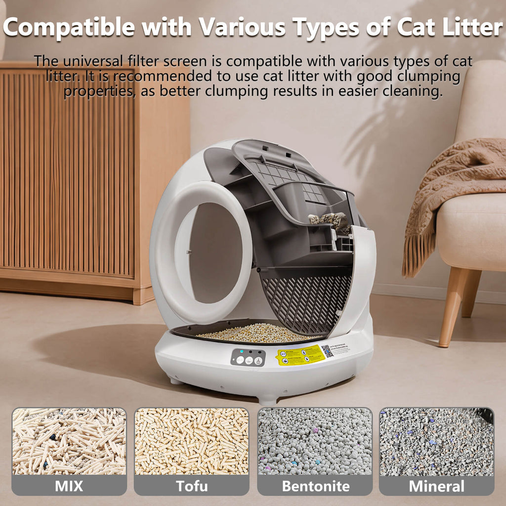 2026 New 78L Smart Automatic Cat Litter Box Electric Self-Cleaning Pet Cat Toilet with App Control Arenero Para Gatos Automatico