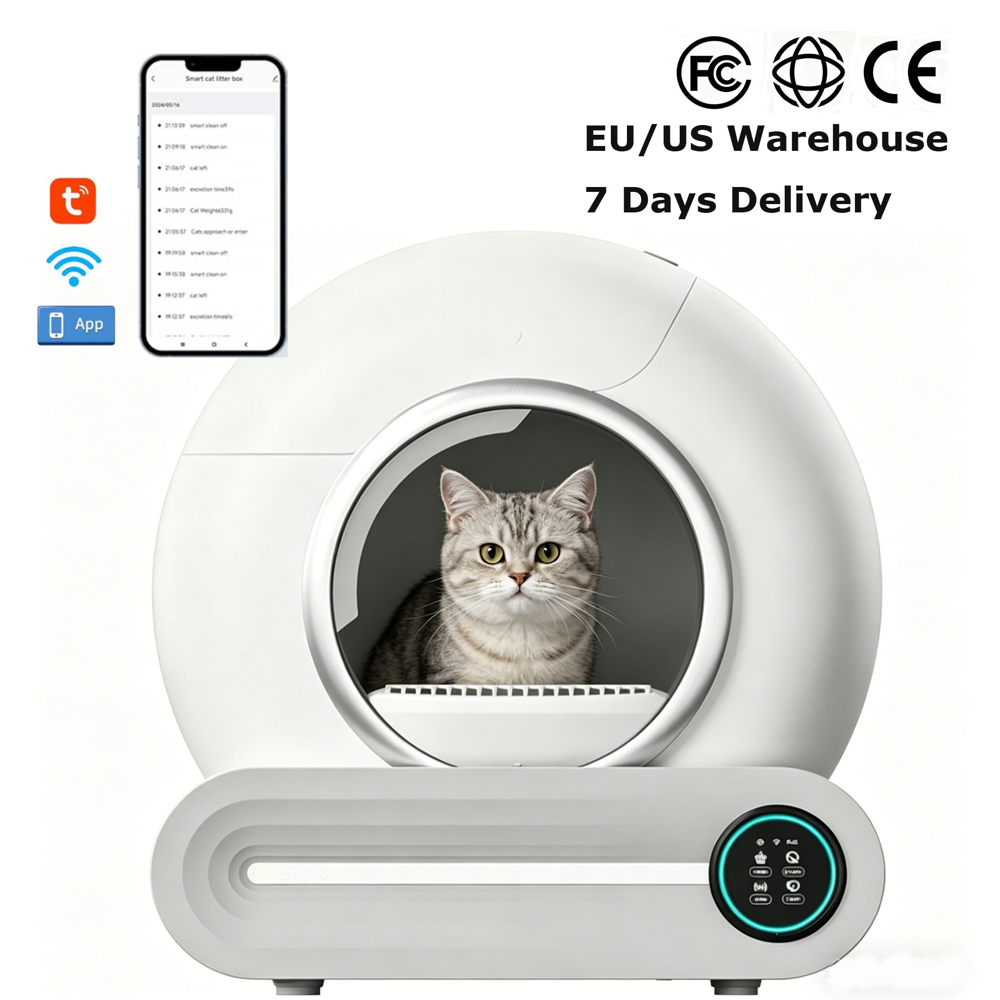 T-Pro EU Warehouse Automatic Cat Litter Box Auto Litter Machine