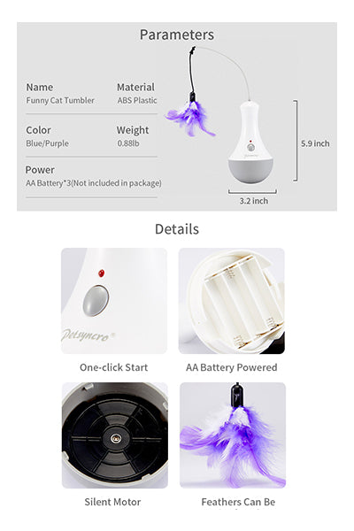 Electronic Motion/Moving Tumbler Cat Toys